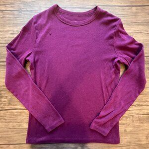 A New Day Purple Long Sleeve Tee, Size Small